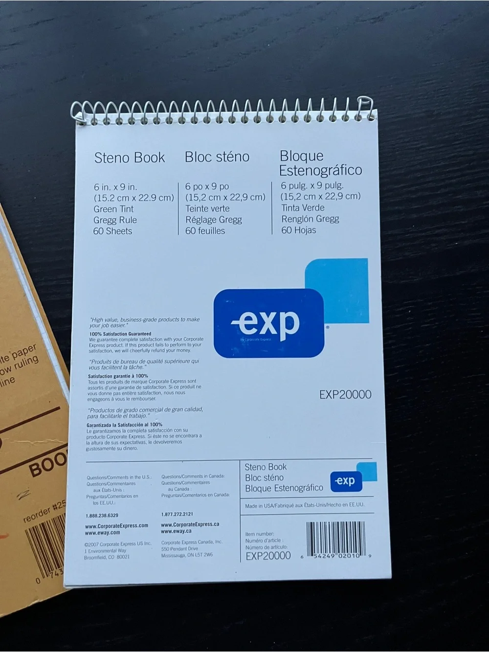 AMPAD & EXP 6x9 Green Tint Gregg Rule Steno Books Notebooks Lot